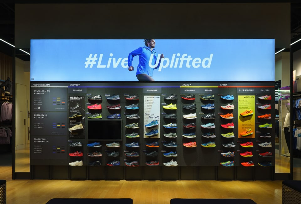 #LiveUpliftedの商品展示ブース