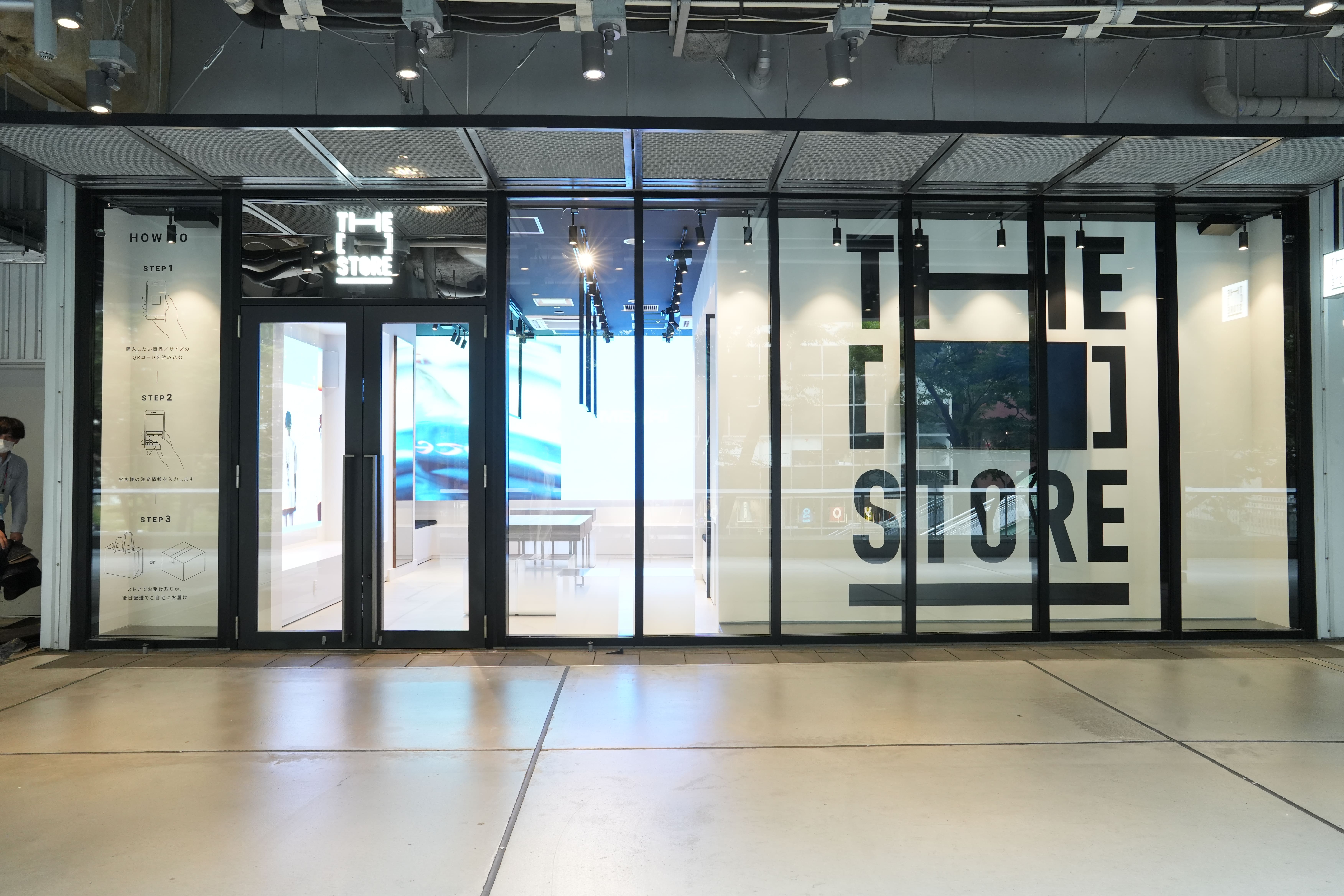 「THE [　] STORE」店舗内装、AIカメラでの人流・行動データの取得